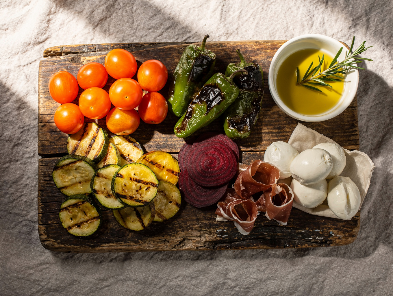 Chef carefully plating fresh seasonal appetizers