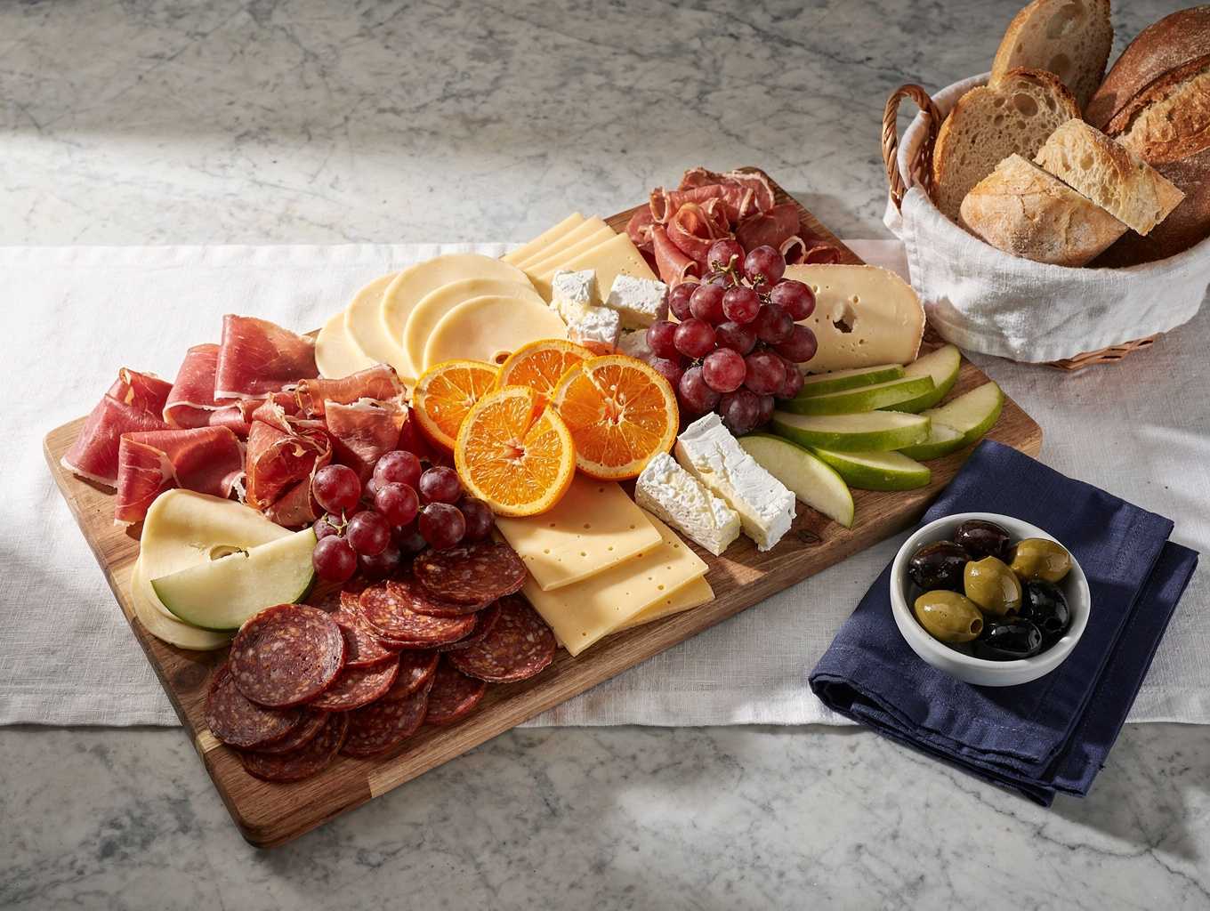 Artisanal charcuterie spread with fresh local ingredients